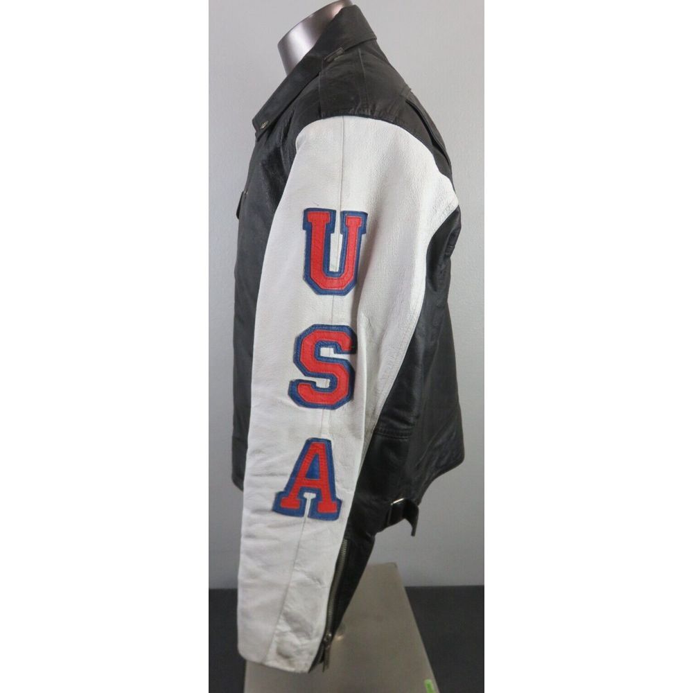 Vintage Black and White Bomber Jacket - Picture 8 of 16